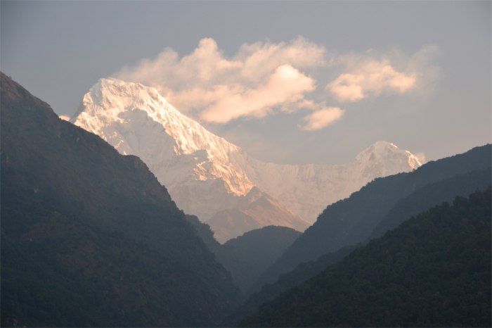 Annapurna South as seen from our Tea House